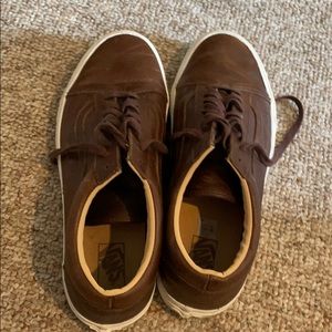 Men’s Brown Leather Vans!